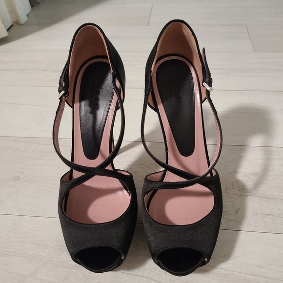 Gucci Raso Seta Heels EU36 Black - Picture 3 of 5